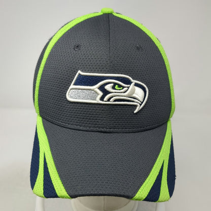 New Era Seattle Seahawks NFL Gray Green Blue White L 39THIRTY Stretch Fit Hat