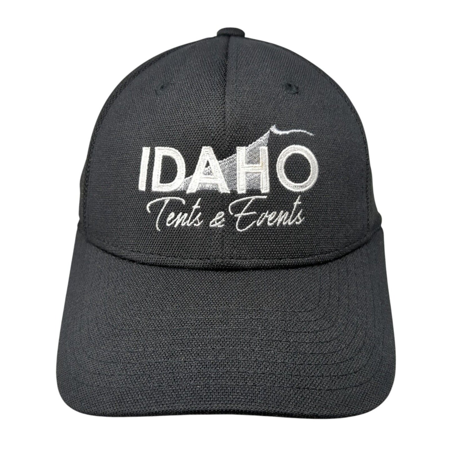 Idaho Tents & Events Fitted Trucker Hat Black S/M Fitmax 70 Mesh Back