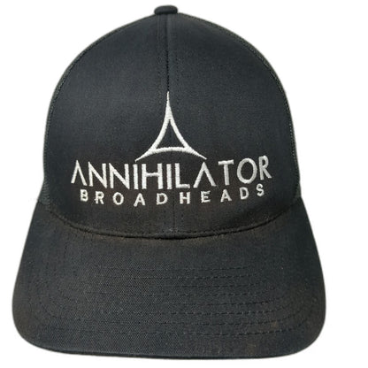 Pacific Headwear Trucker Hat Black One Size Snapback Annihilator Broadheads