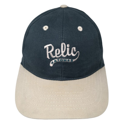 Relic Watches Snapback Hat Green One Size Adjustable Colorblock 6 Panel