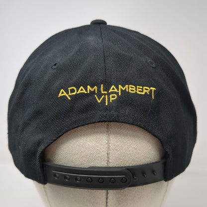 Yupoong Snapback Hat Black One Size Gold Adam Lambert VIP Concert Tour Merch