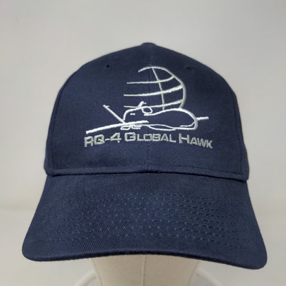 Otto Collection Men's Strapback Hat Blue OSFM Embroidered RQ-4 Global Hawk Logo