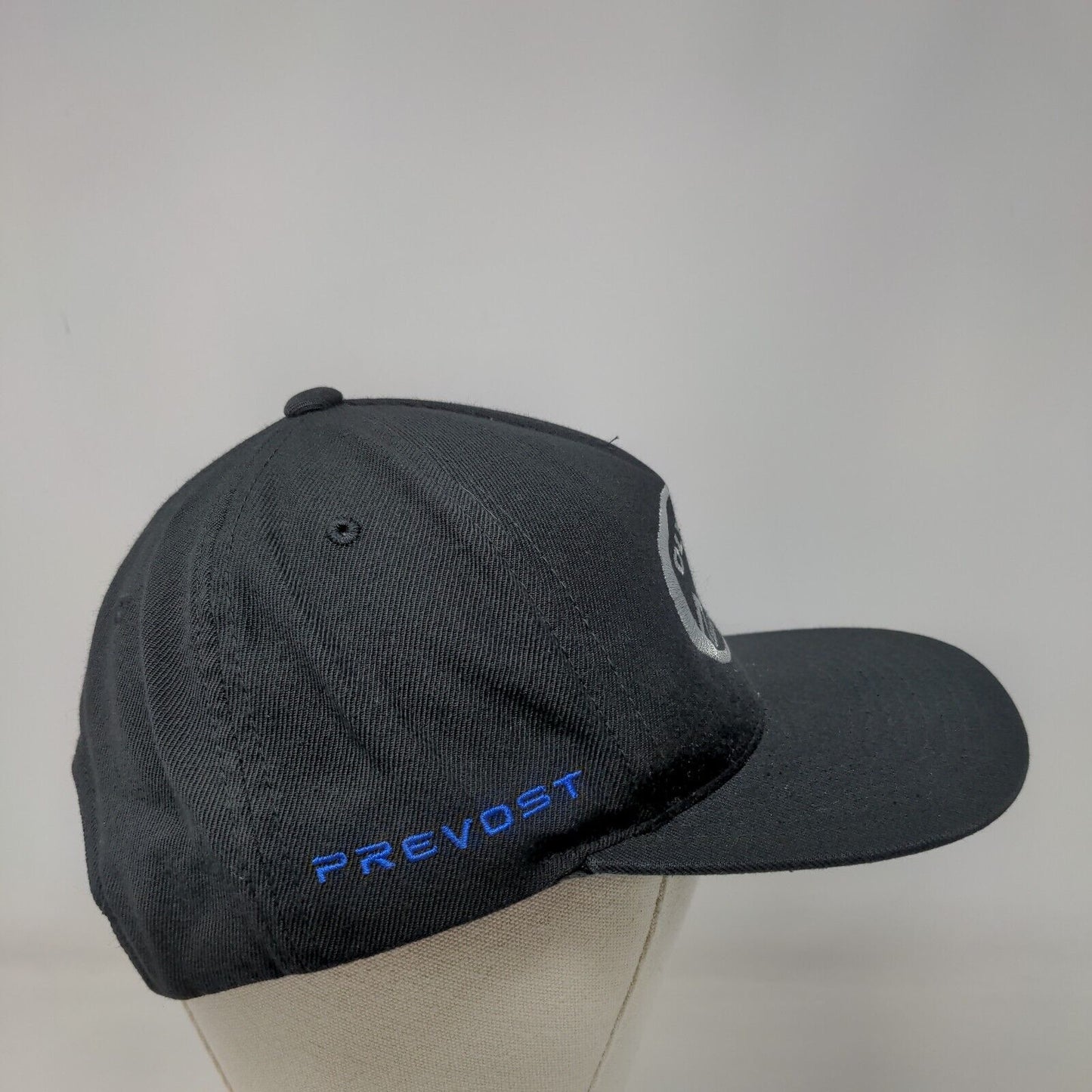 Olympia Luxury Coaches Prevost Snapback Hat Black One Size Embroidered