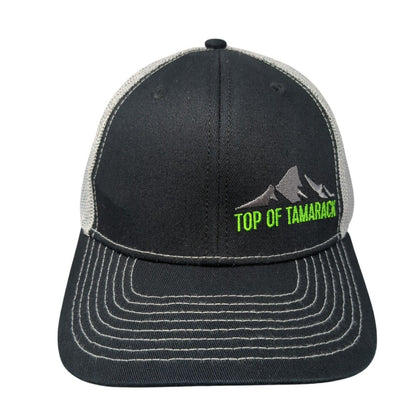 Top of Tamarack Snapback Trucker Hat Black One Size Mesh Back 6 Panel