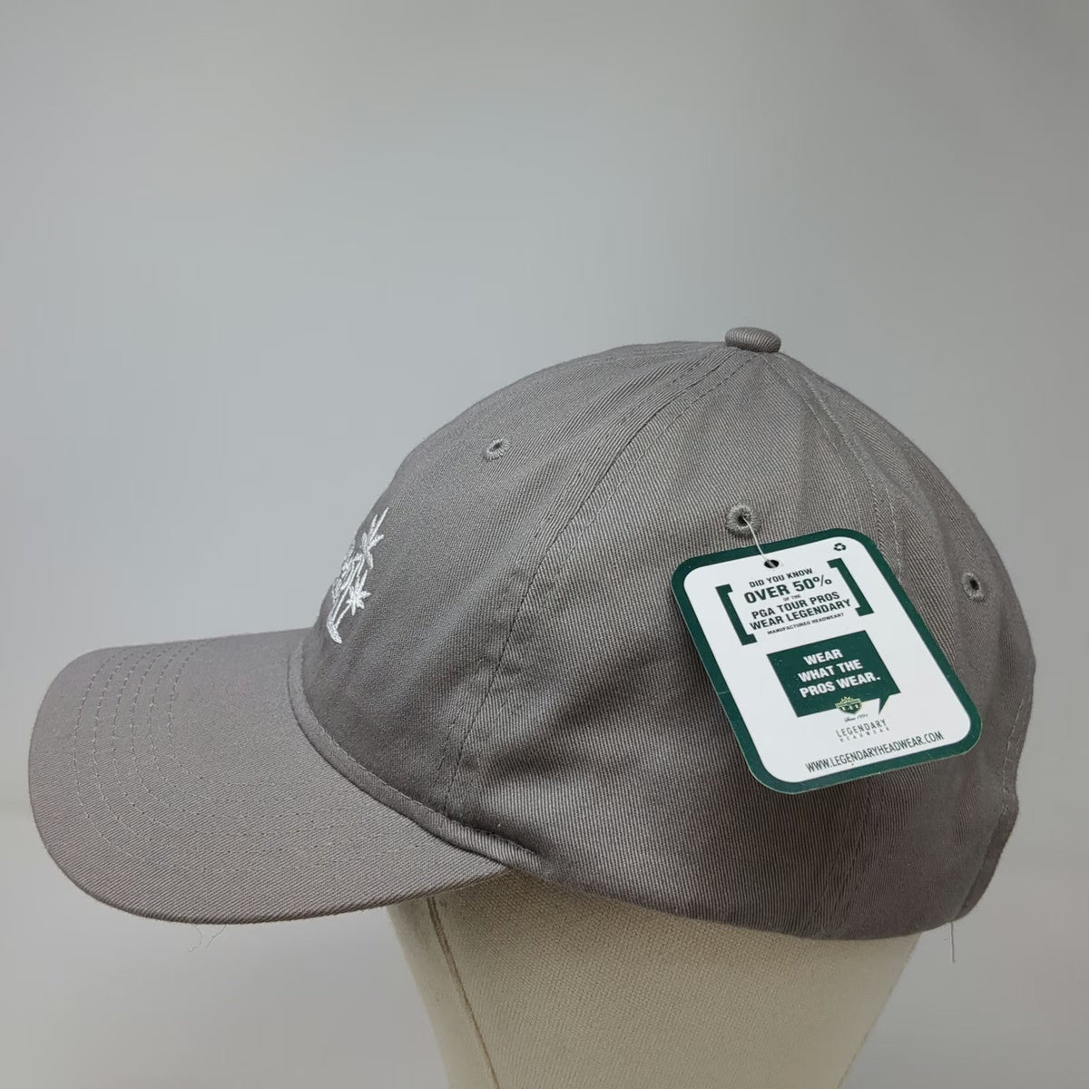 Legendary Baseball Cap Gray One Size Carlsbad California Palm Trees Cotton Hat
