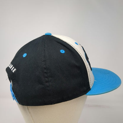 Zoo York Snapback Hat White Blue Black One Size Unbreakable Logo Embroidered