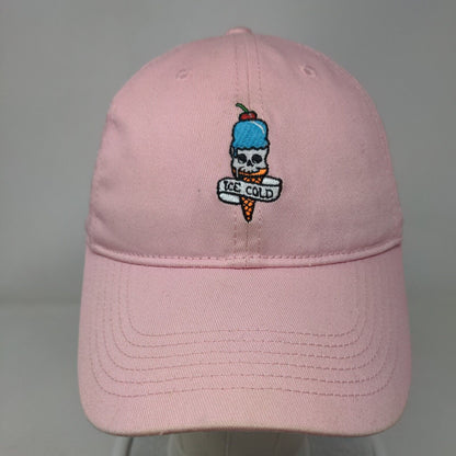 Ice Cold Ice Cream Slideback Hat Pink OSFM Adjustable Embroidered Proper Cause