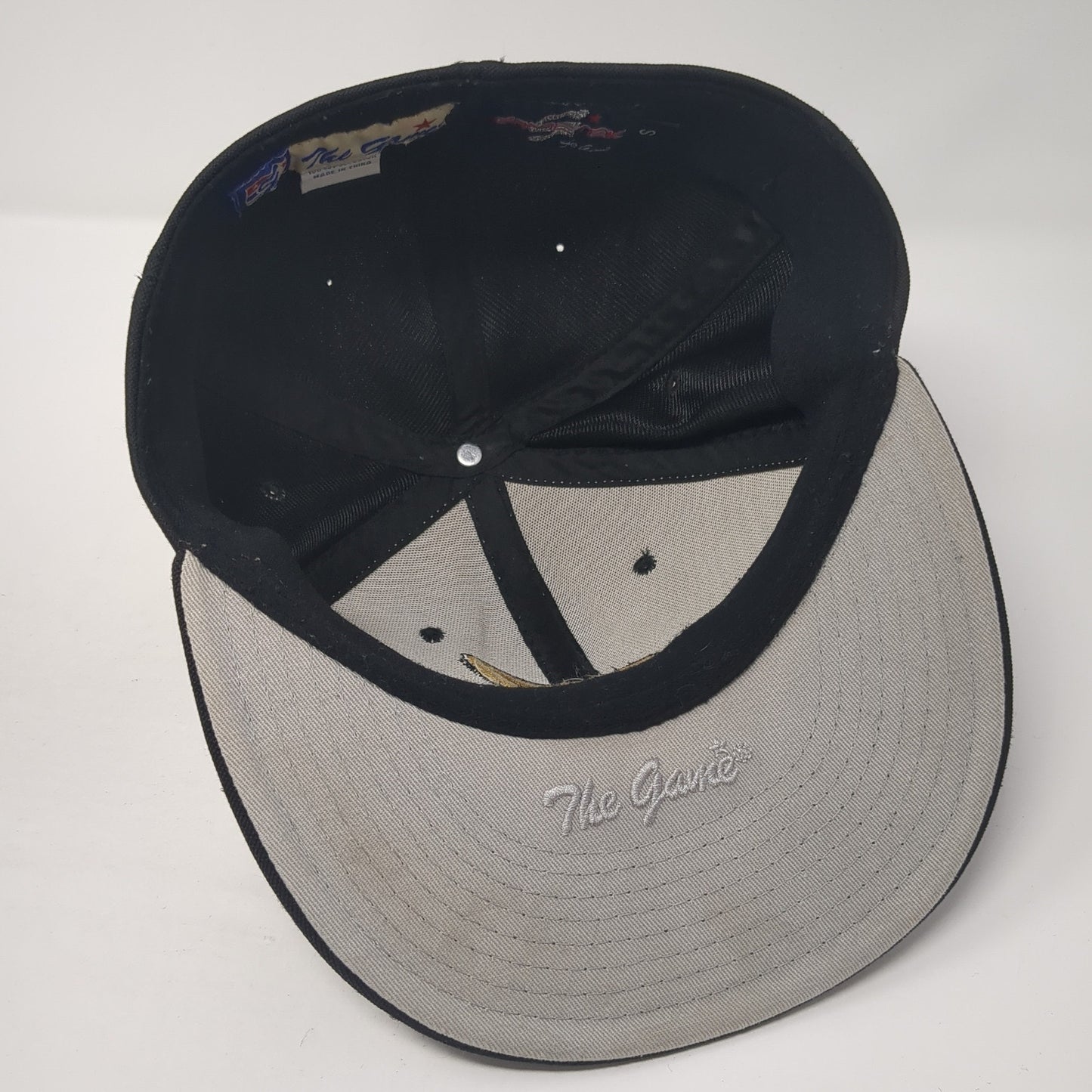 Letter A Logo Fitted Hat Black Small Embroidered The Game Colorblock