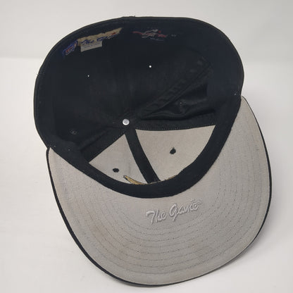 Letter A Logo Fitted Hat Black Small Embroidered The Game Colorblock
