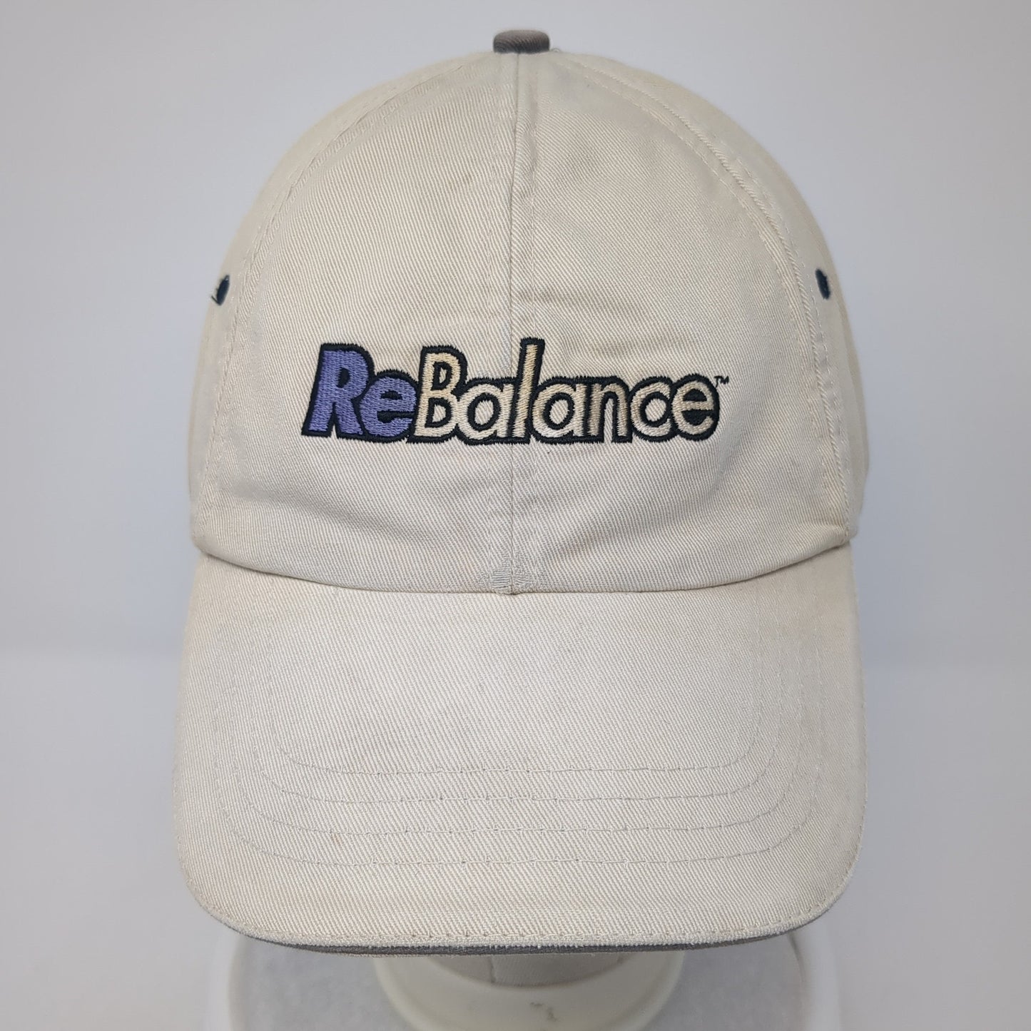 Rebalance Baseball Cap Beige One Size Adjustable Embroidered Vitronic 4 Seasons