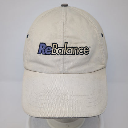 Rebalance Baseball Cap Beige One Size Adjustable Embroidered Vitronic 4 Seasons