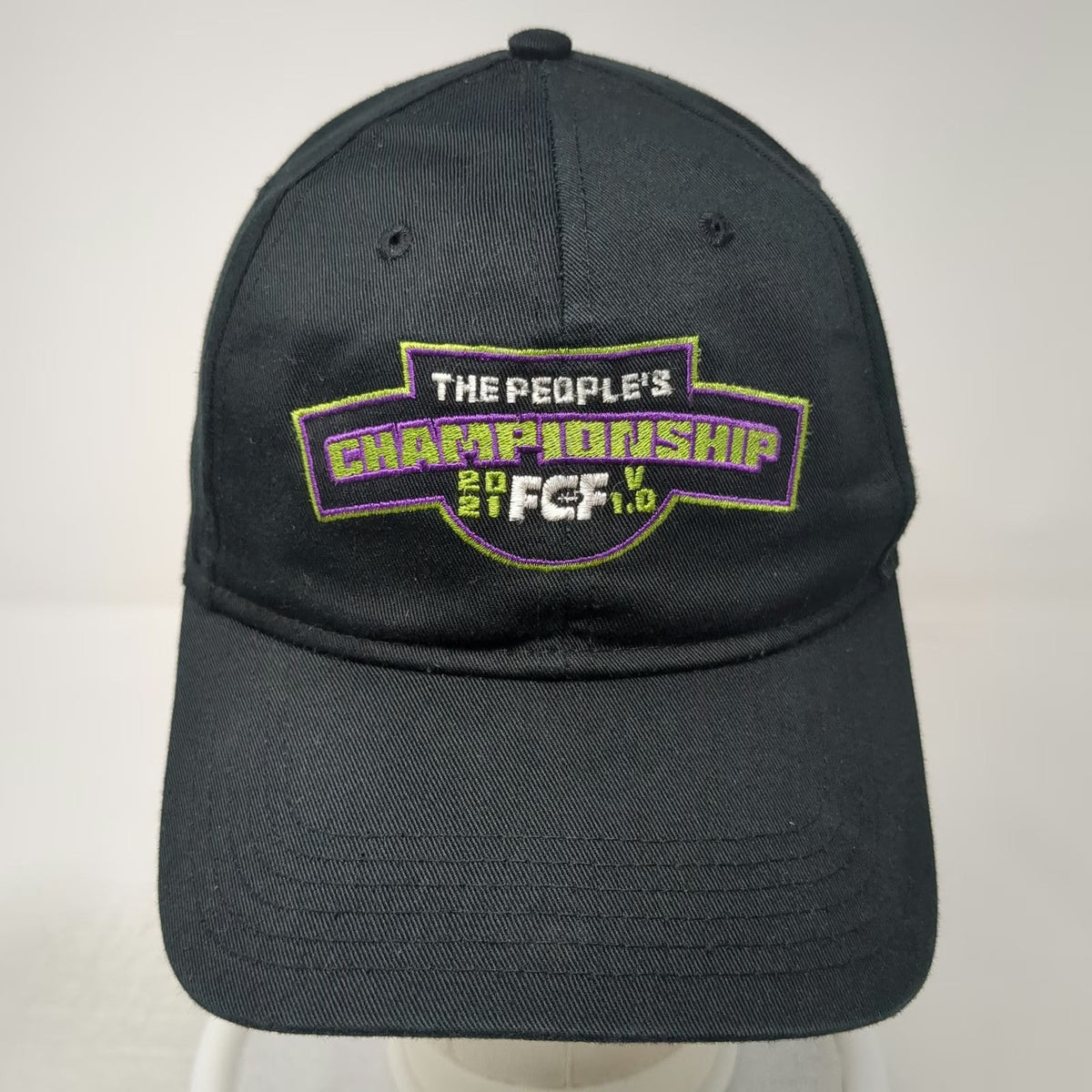 Otto Snapback Hat Black One Size FCF People's Championship 2021 Embroidered