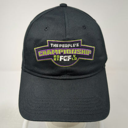 Otto Snapback Hat Black One Size FCF People's Championship 2021 Embroidered