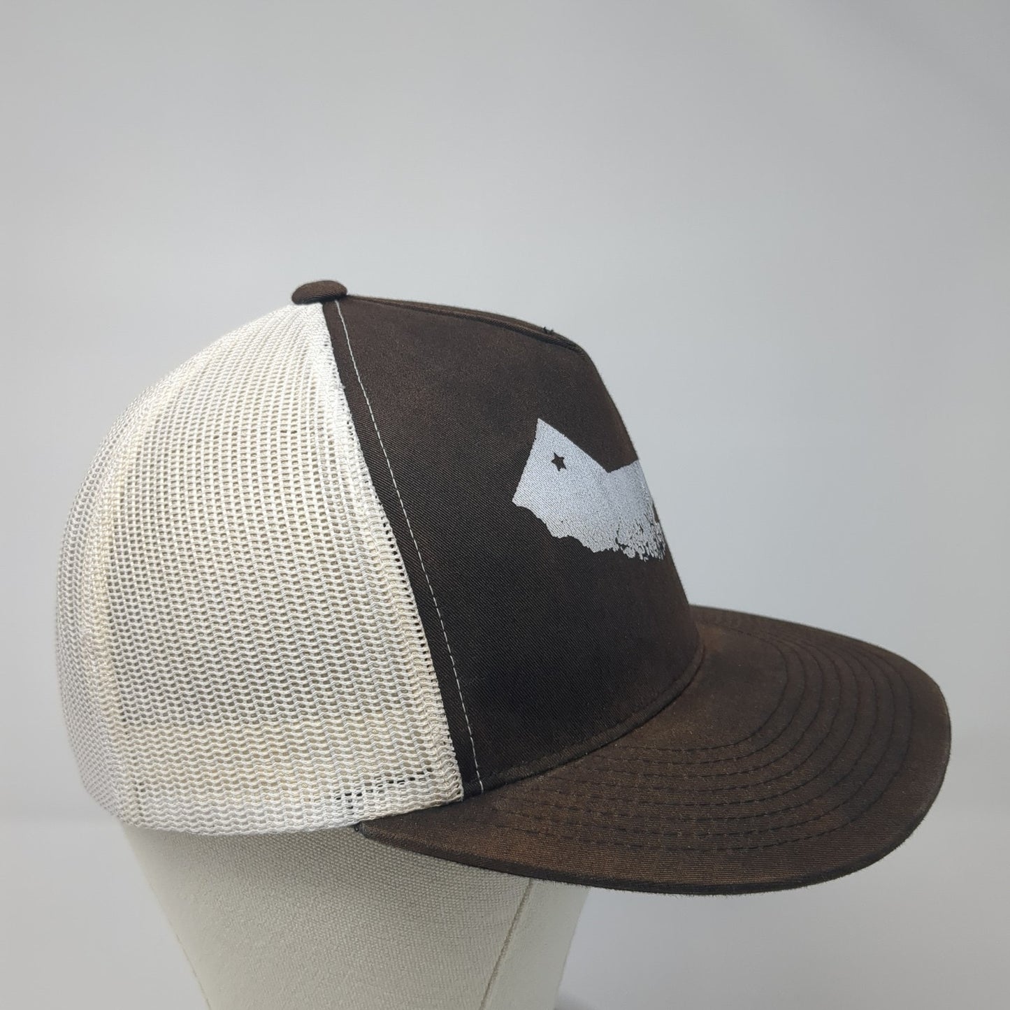 The Classics Yupoong Snapback Trucker Hat Black One Size Adjustable Mesh Back