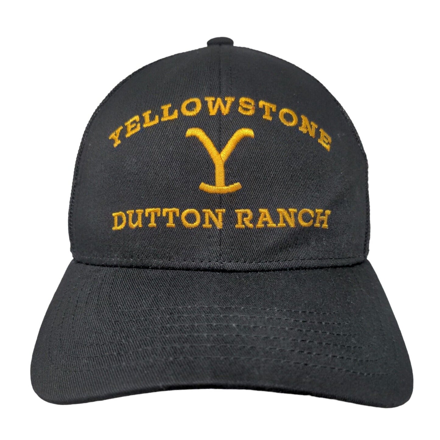 Yellowstone Dutton Ranch Snapback Mesh Back Trucker Hat Black One Size