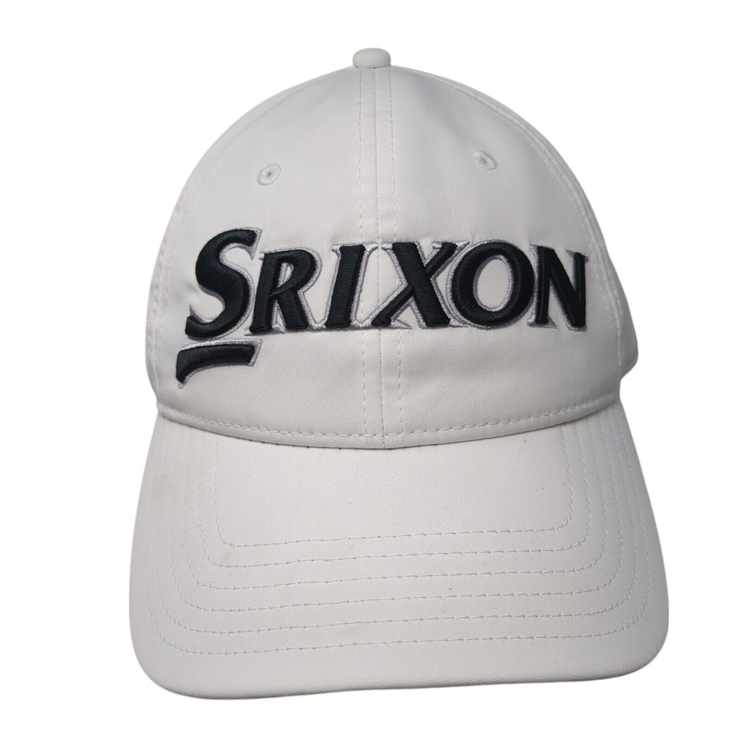 Srixon Slideback Hat White One Size Adjustable Embroidered 6 Panel