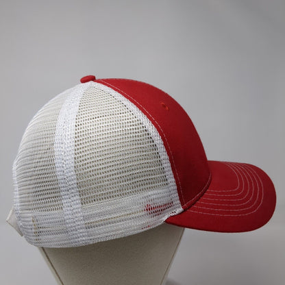 Crop Production Services Parma ID Strapback Trucker Hat Red OS Mesh Back Vie