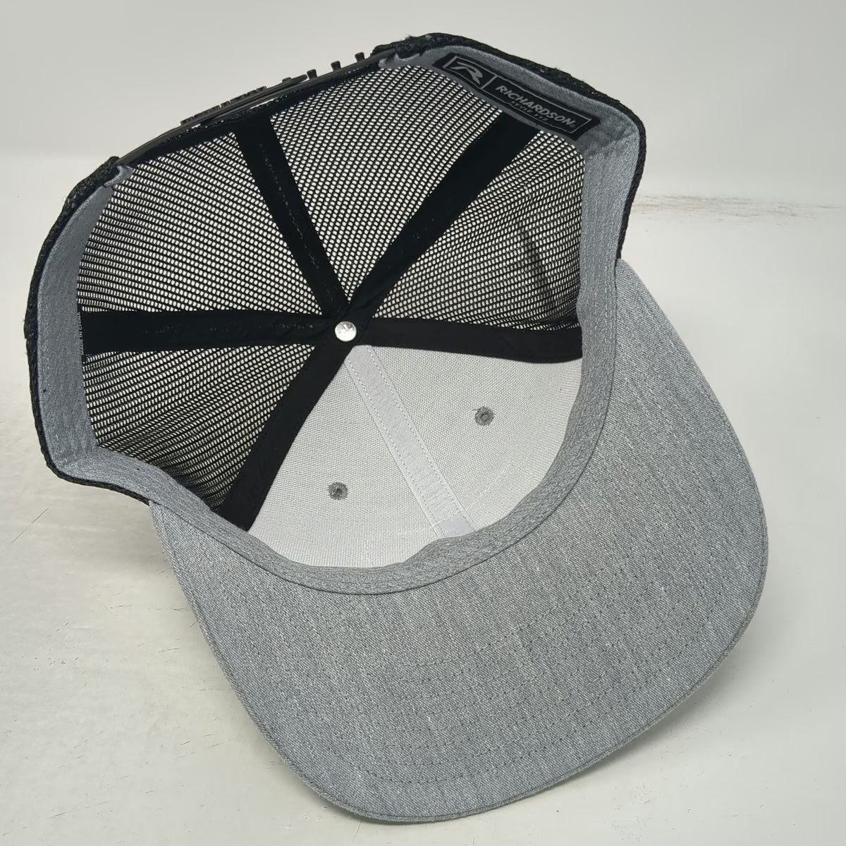 Richardson Trucker Hat Gray One Size Mesh Back Snapback Muley Freak Hunting Hat