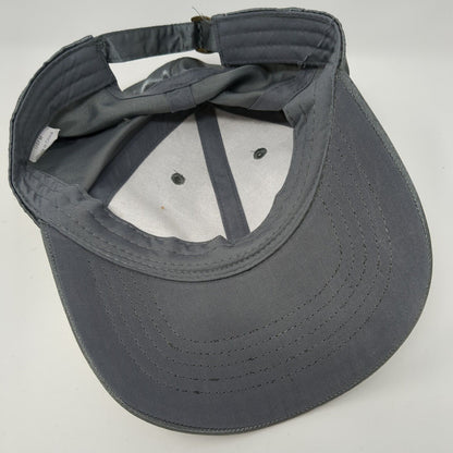 Unbranded Slideback Hat Gray One Size Solid Adjustable Blank 6 Panel