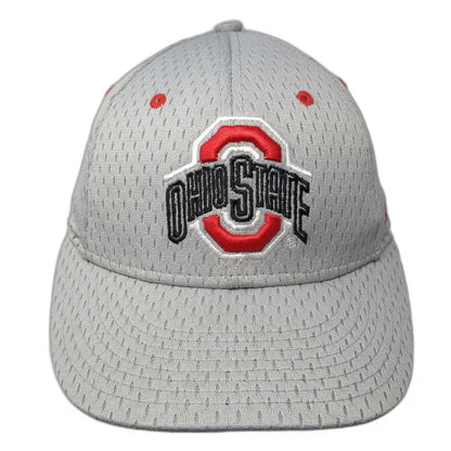 Signatures Ohio State Buckeyes NCAA Gray One Size Mesh Snapback Cap Hat Logo