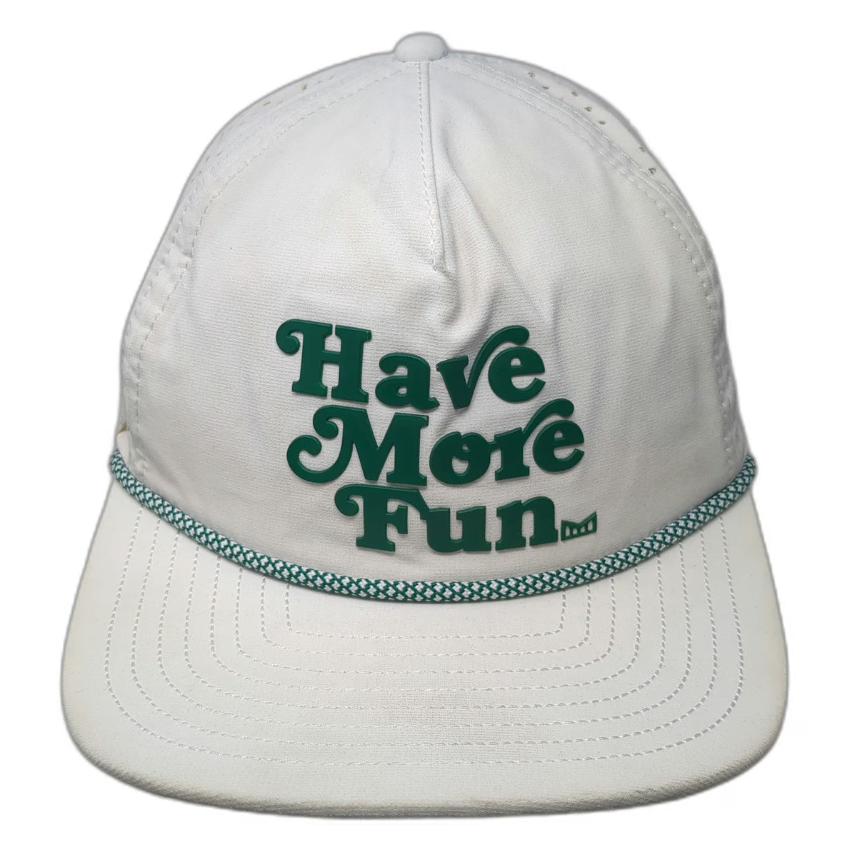 Melin Trucker Hat White S Have More Fun Hydro Perforated Golf Rope Snapback