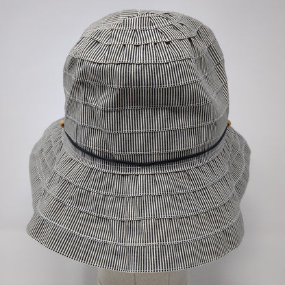 Unbranded Bucket Sun Hat Multicolor Beaded Striped Outdoor Blank