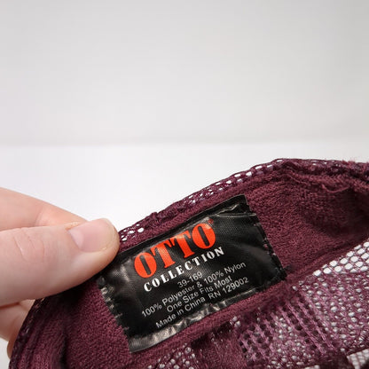 PY RO Streetwear Snapback Trucker Hat Red OS Adjustable Mesh Back Rope Otto