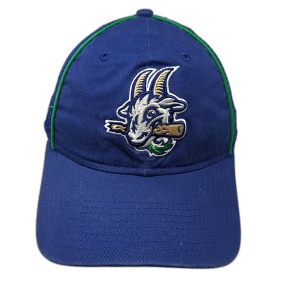 New Era 9TWENTY Hartford Yard Goats MiLB Blue One Size Trucker Hat Mesh Snapback
