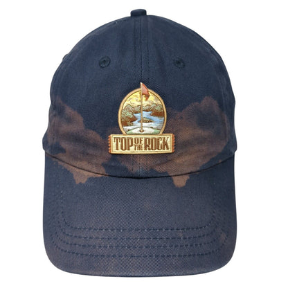 Top Of The Rock Patch Strapback Hat Blue Small Adjustable Imperial