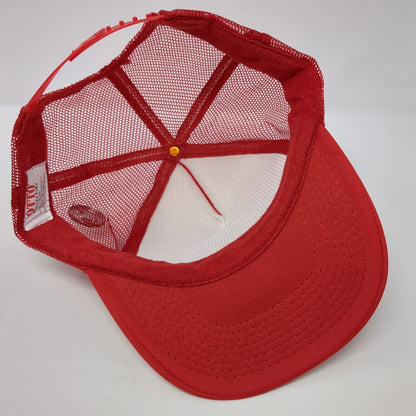 Ninkasi Brewing Oregon Eugene Snapback Trucker Hat Red Mesh Rope Otto Adjustable