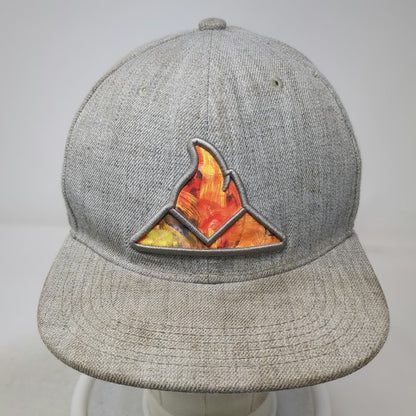 AVO Cigars Snapback Hat Gray OS Syncro Fogata Edition Green Underbrim Patch