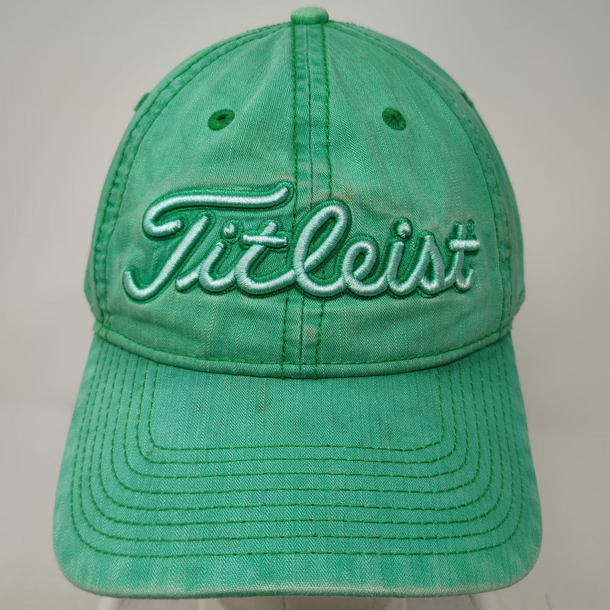 Titleist Baseball Cap Green One Size Slideback Script Logo Golf Adjustable Hat