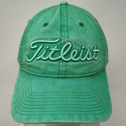 Titleist Baseball Cap Green One Size Slideback Script Logo Golf Adjustable Hat