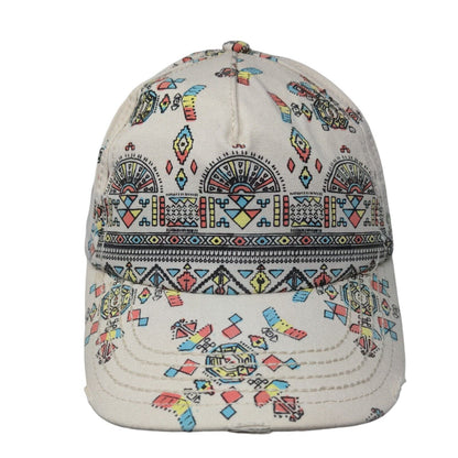 Billabong Slideback Hat Multicolor One Size Adjustable Graphic Print 6 Panel