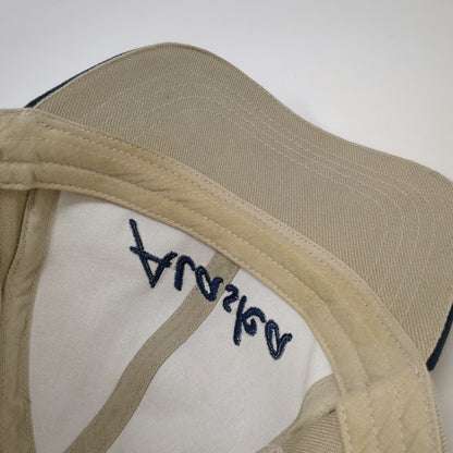 Alaskan Headwear Co Baseball Cap Beige One Size Alaska Script Adjustable Hat