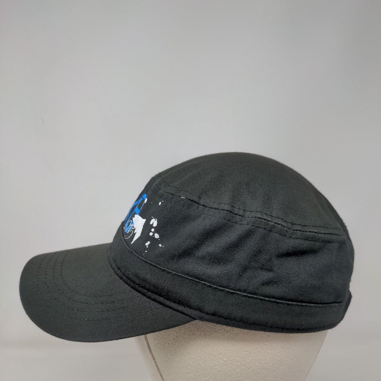 WWB 2015 Strapback Cadet Army Cap Black One Size Adjustable Lightweight Cotton