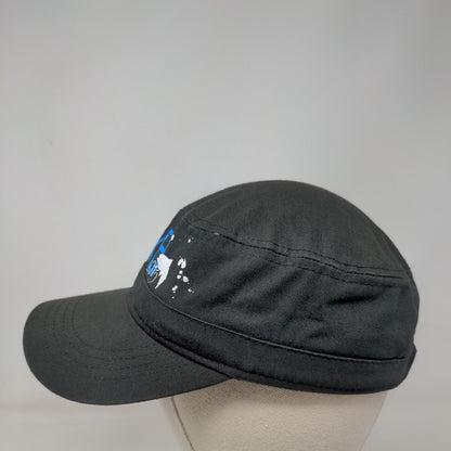 WWB 2015 Strapback Cadet Army Cap Black One Size Adjustable Lightweight Cotton