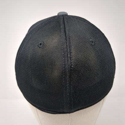 Orofino Idaho Fitted Trucker Hat Gray S/M Fitmax70 Embroidered Mesh Back