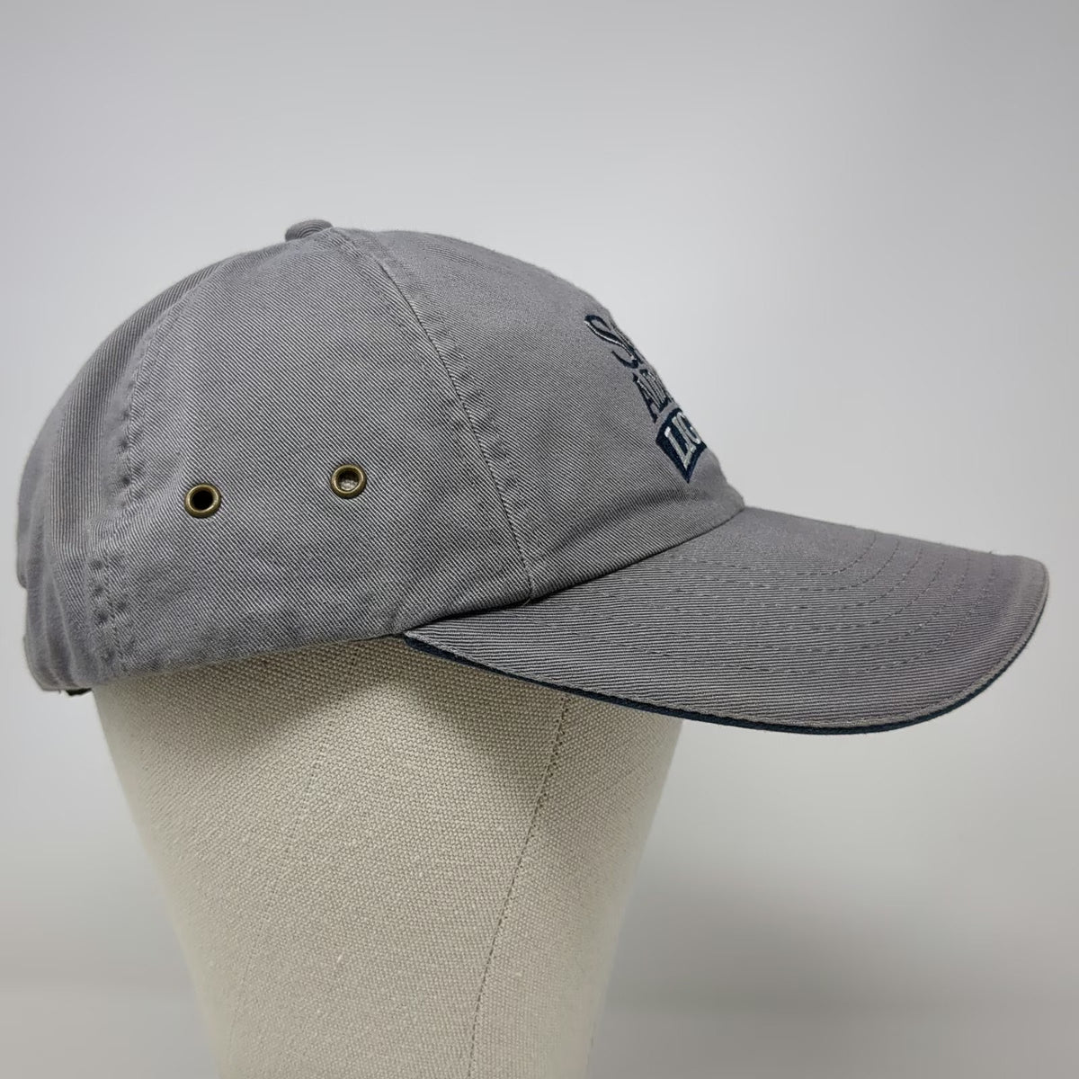 Sam Adams Light Beer Baseball Cap Gray Blue One Size Slideback Sandwich Brim Hat