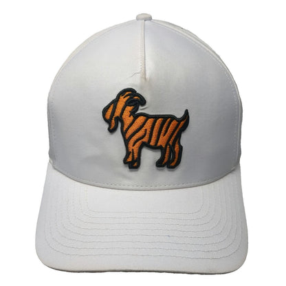 Waggle Trucker Hat White One Size Golf Tiger Striped Goat Performance Snapback