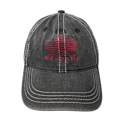 Redpath Strapback Hat Gray One Size Adjustable Embroidered Outdoor Cap