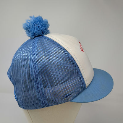Yupoong Trucker Hat Blue One Size March of Dimes WalkAmerica KFXD 58 Pom Pom