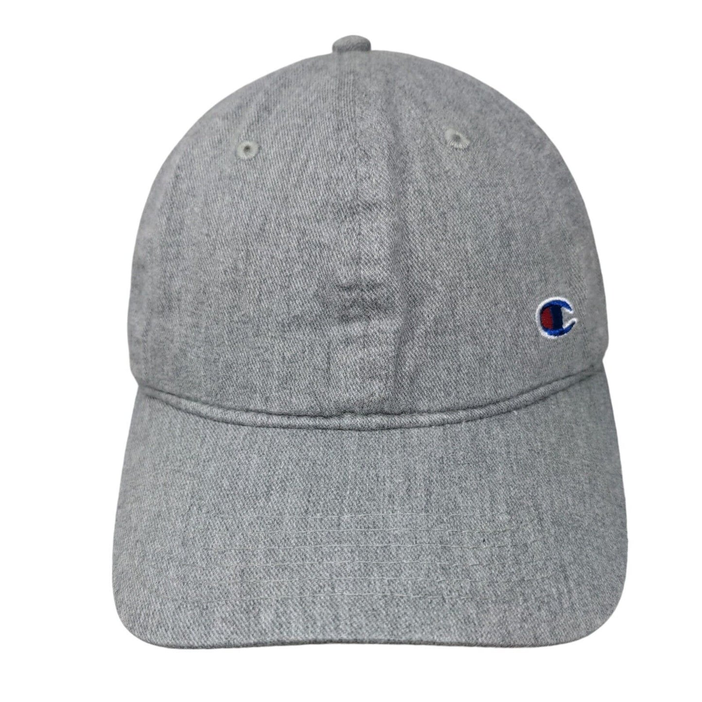 Champion C Logo Slideback Hat Solid Gray OSFA Adjustable Embroidered