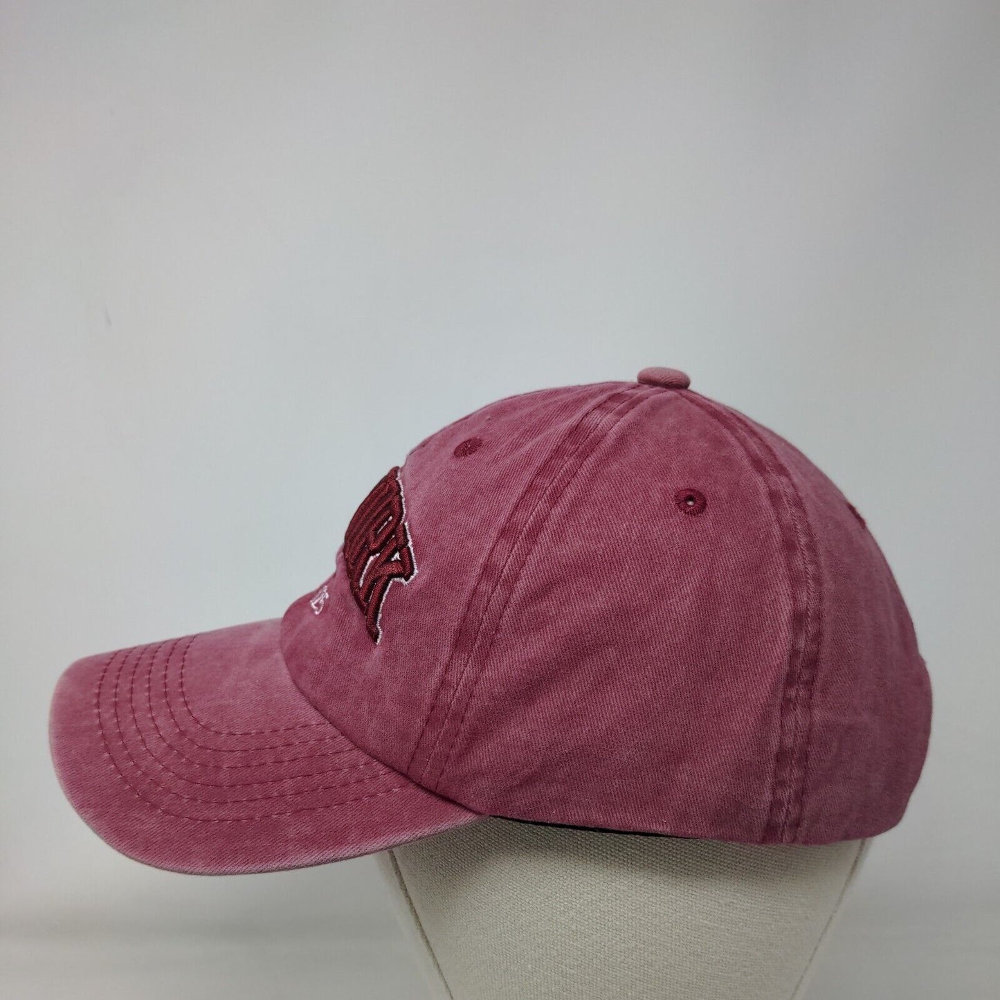 New York Est. 1625 Slideback Hat Red One Size Adjustable Embroidered Cotton