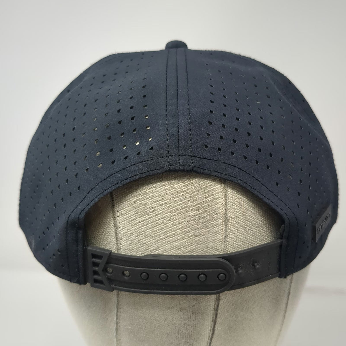 Melin Trucker Hat Black L Hydro Odysea Snapback Perforated Logo Patch