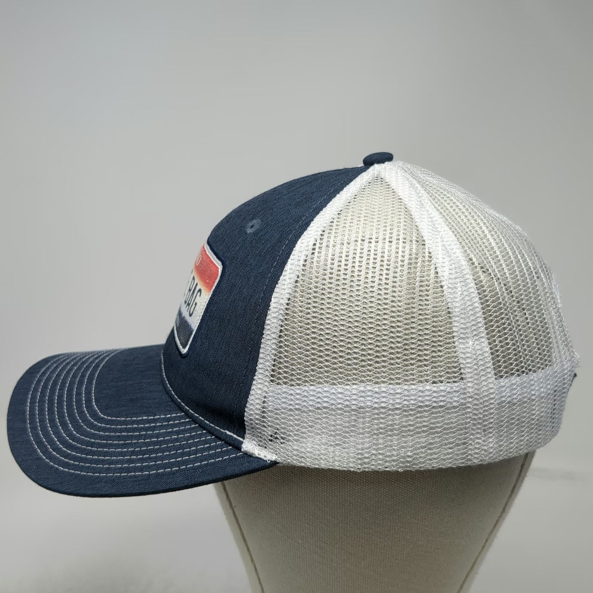 Ahead Trucker Hat Blue One Size Idaho In The Bag Mesh Snapback Patch Potatoes