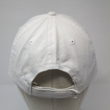 Genesis Care Strapback Baseball Cap White OS Adjustable Embroidered Hit Wear