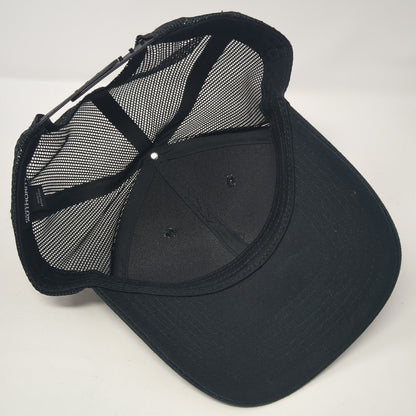 Bear Homes Snapback Trucker Hat Black OS Adjustable Mesh Back Port Authority