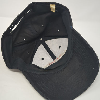 Sportsman Grandpa Snapback Hat Black One Size Adjustable Embroidered