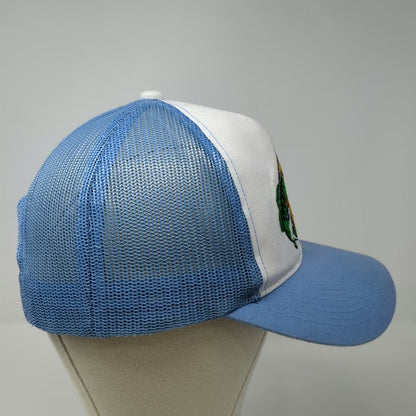Bass Pro Shops Trucker Hat Blue One Size Bass Fish Patch Mesh Back Snapback